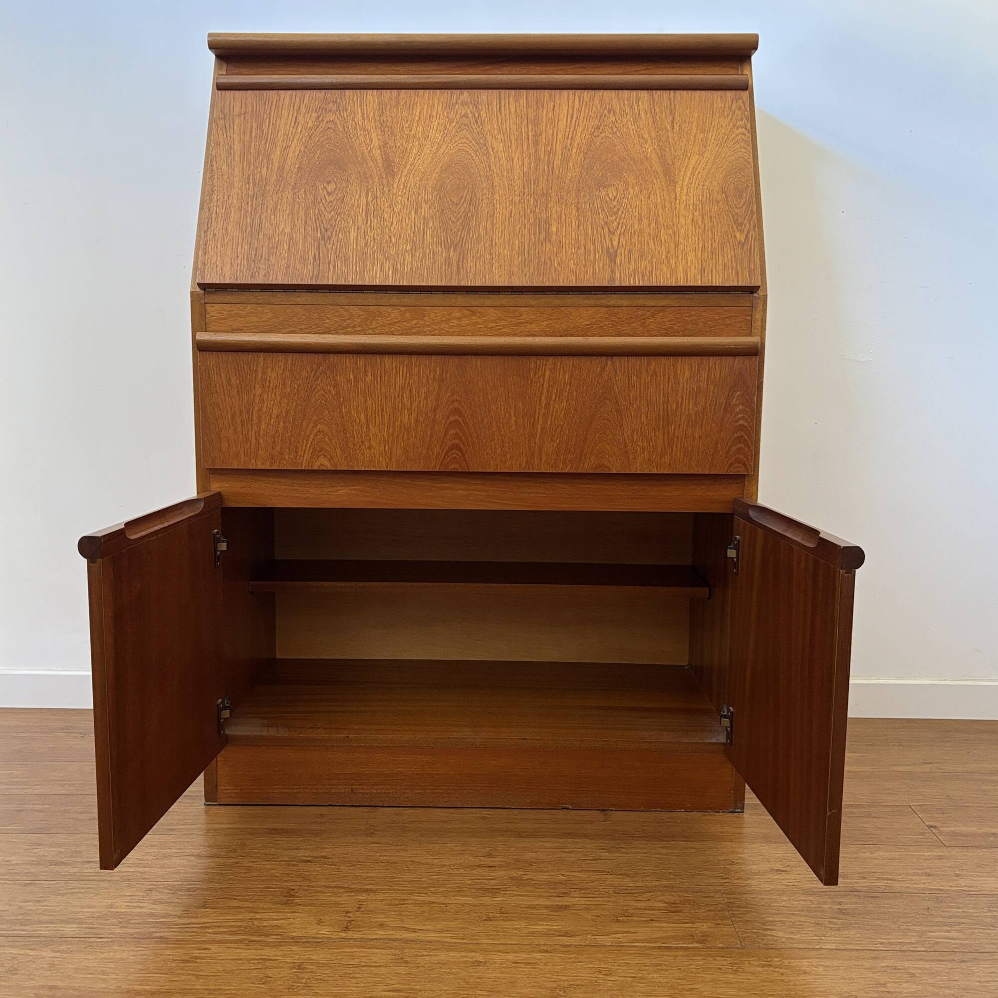 Teak secretary by Morris of Glasgow – 1960s