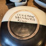 Lot of signed Cerennes Vallauris ceramics