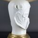 Biscuit porcelain lamp, "Calla Lily", by Nicholas Berbenczy, 1986