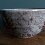 Empty pocket bowl signed Le Murier Gustave and Micheline Reynaud, Vallauris