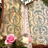 Old wooden and fabric screen