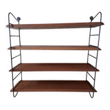 String shelves wood and metal