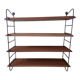 String shelves wood and metal