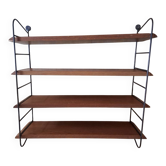 String shelves wood and metal