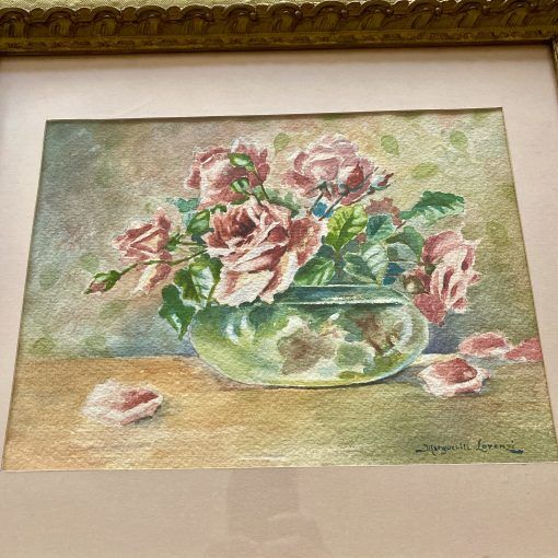 Watercolor bouquet of roses