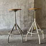Pair of BAO workshop stools, 1950s