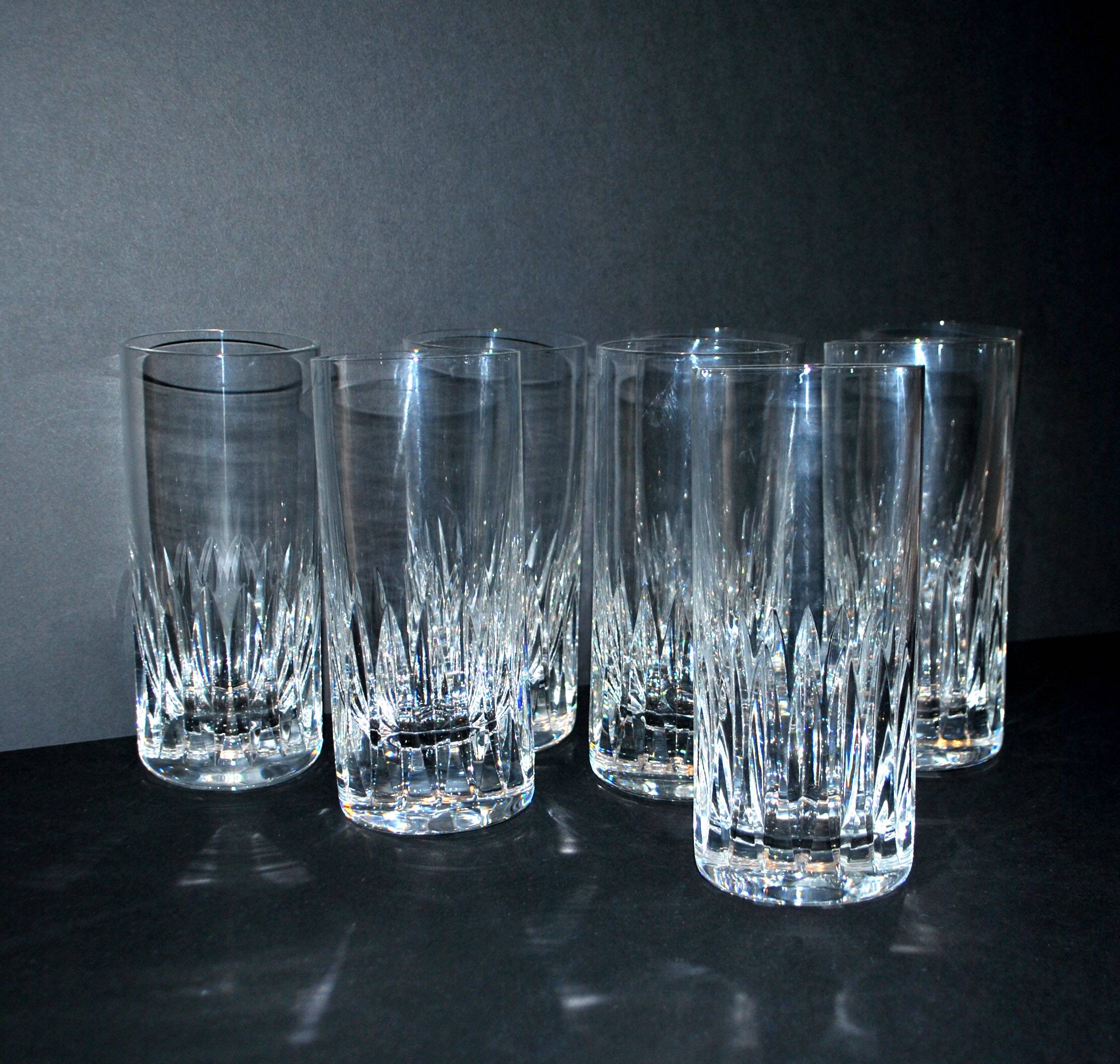 Set of 8 AVIGNON juice or whisky longdrink glasses in Saint-Louis crystal 16cm Ht