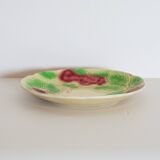 Assiette motif fraise en relief