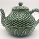 Vintage ceramic teapot Bordallo Pinheiro