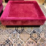 Chauffeuses et pouf vintage