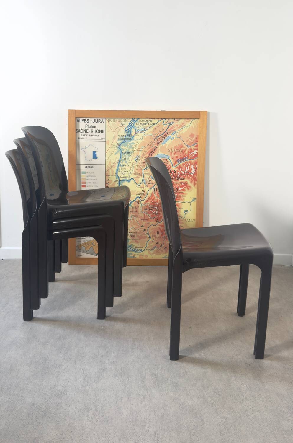 4 Selene Chairs - Artemide - Vico Magistretti