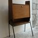 Modernist wooden writing desk of the 50