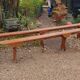 Pair of wooden benches