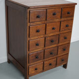 Meuble d'apothicaire en chêne hollandais, début du XXe siècle