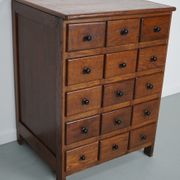 Dutch Oak Apothecary / Barber Cabinet, Early 20th Century