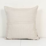 20" x 20" Handmade Organic Striped Square Pillow Cover, Ethnic Chair Decor from Anatolian