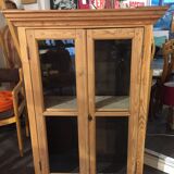 Pine display cabinet