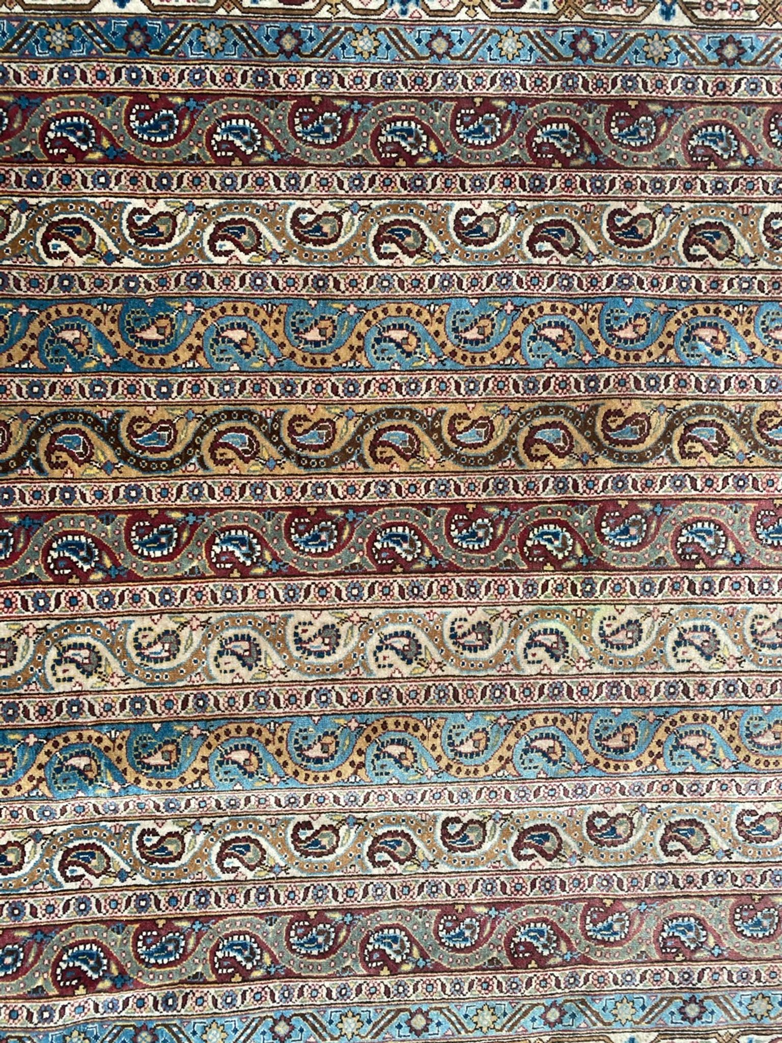 Old Persian Orient ghoom rug handmade 142x205 cm