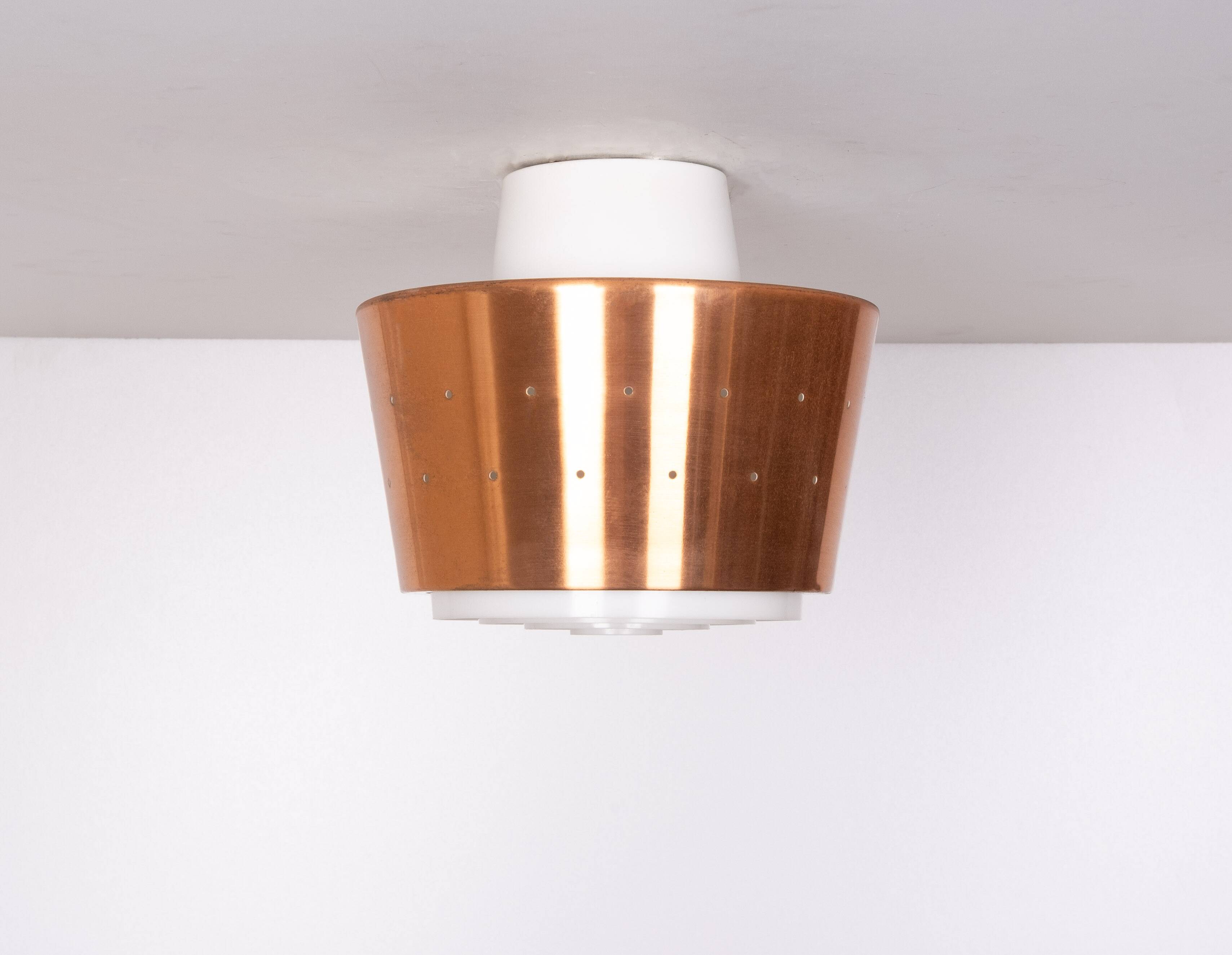 Brass Fog & Mórup pendant lamp 1960s Denmark