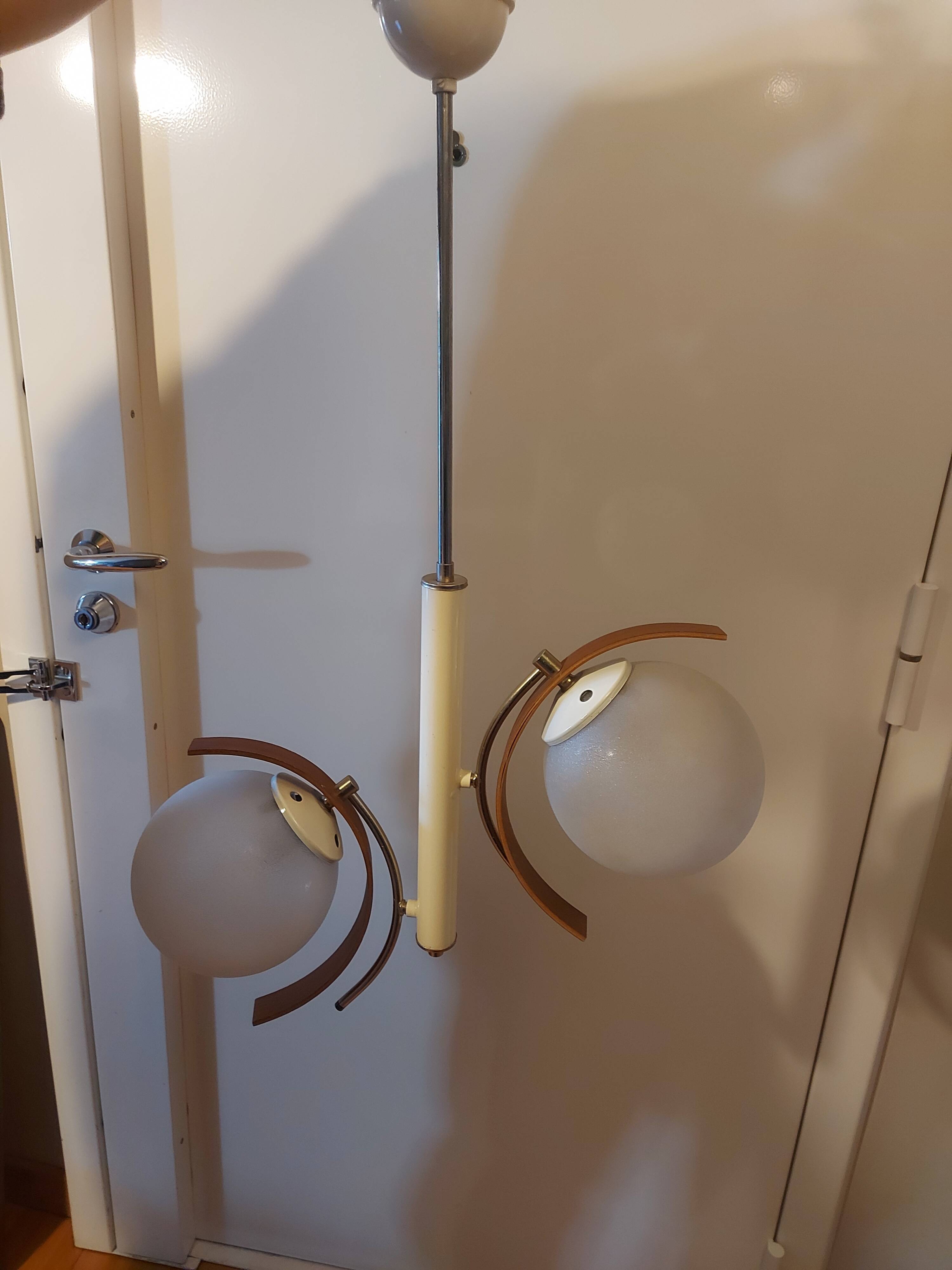 Vintage suspension lamp 50s