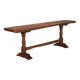 Antique walnut table with curved legs, Italy, 20th century.