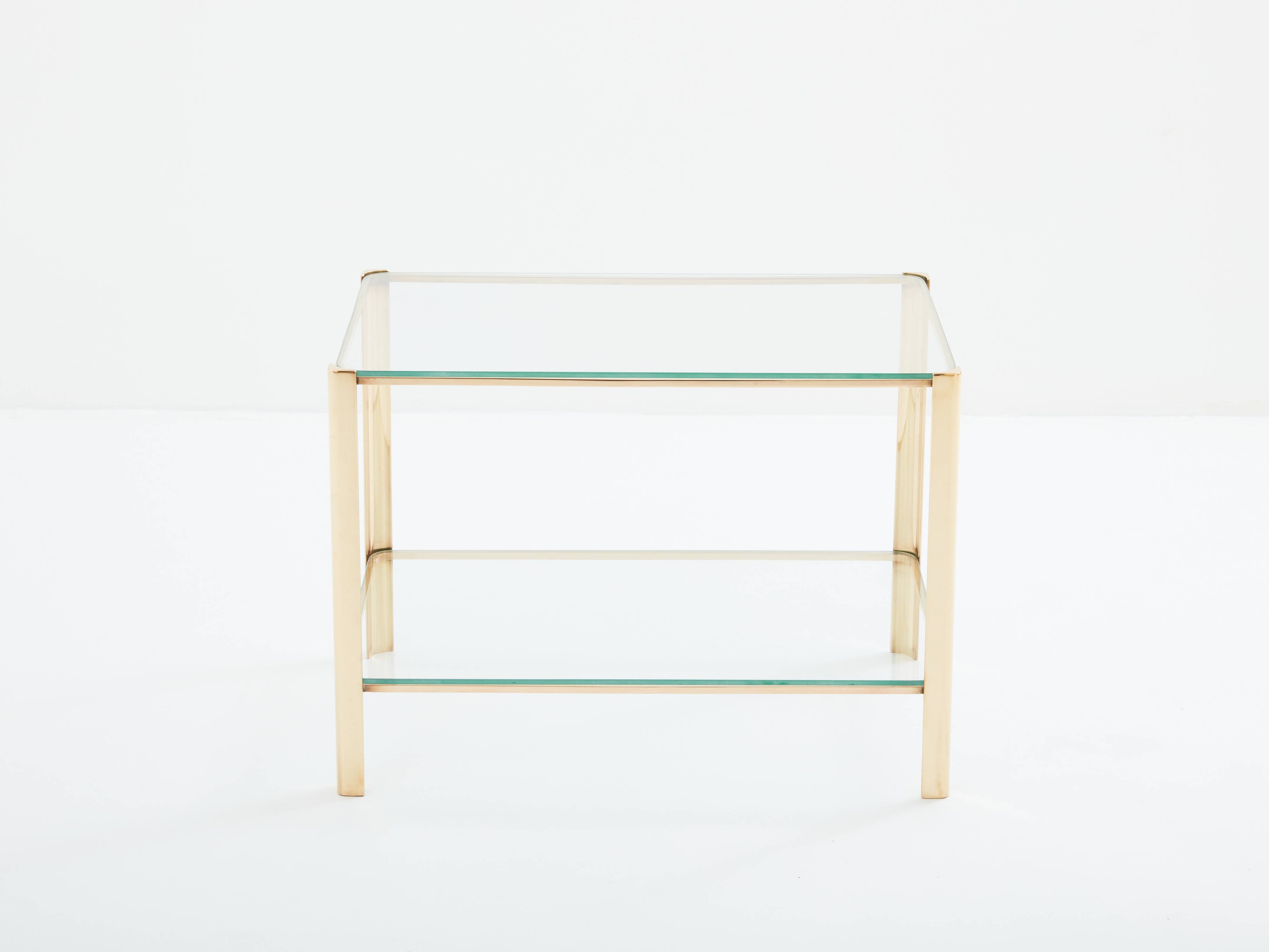 Bronze side table JT Lepelletier for Broncz circa 1960