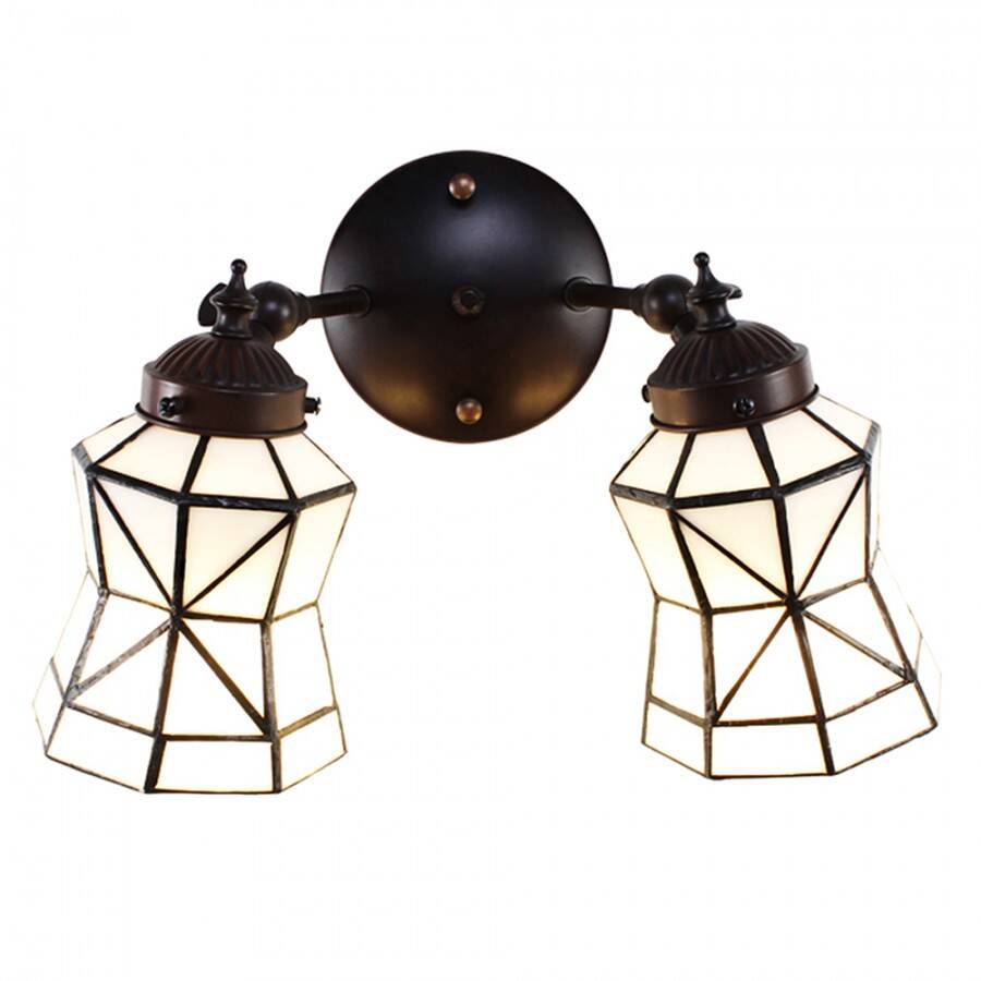 Double Tiffany wall lamp