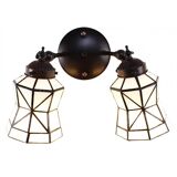 Double Tiffany wall lamp