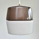 Suspension en verre fumé Peill & Putzler des années 1960, moderne du milieu du siècle, moderniste | lampe de plafond vintage MCM en bloc de couleur violet améthyste