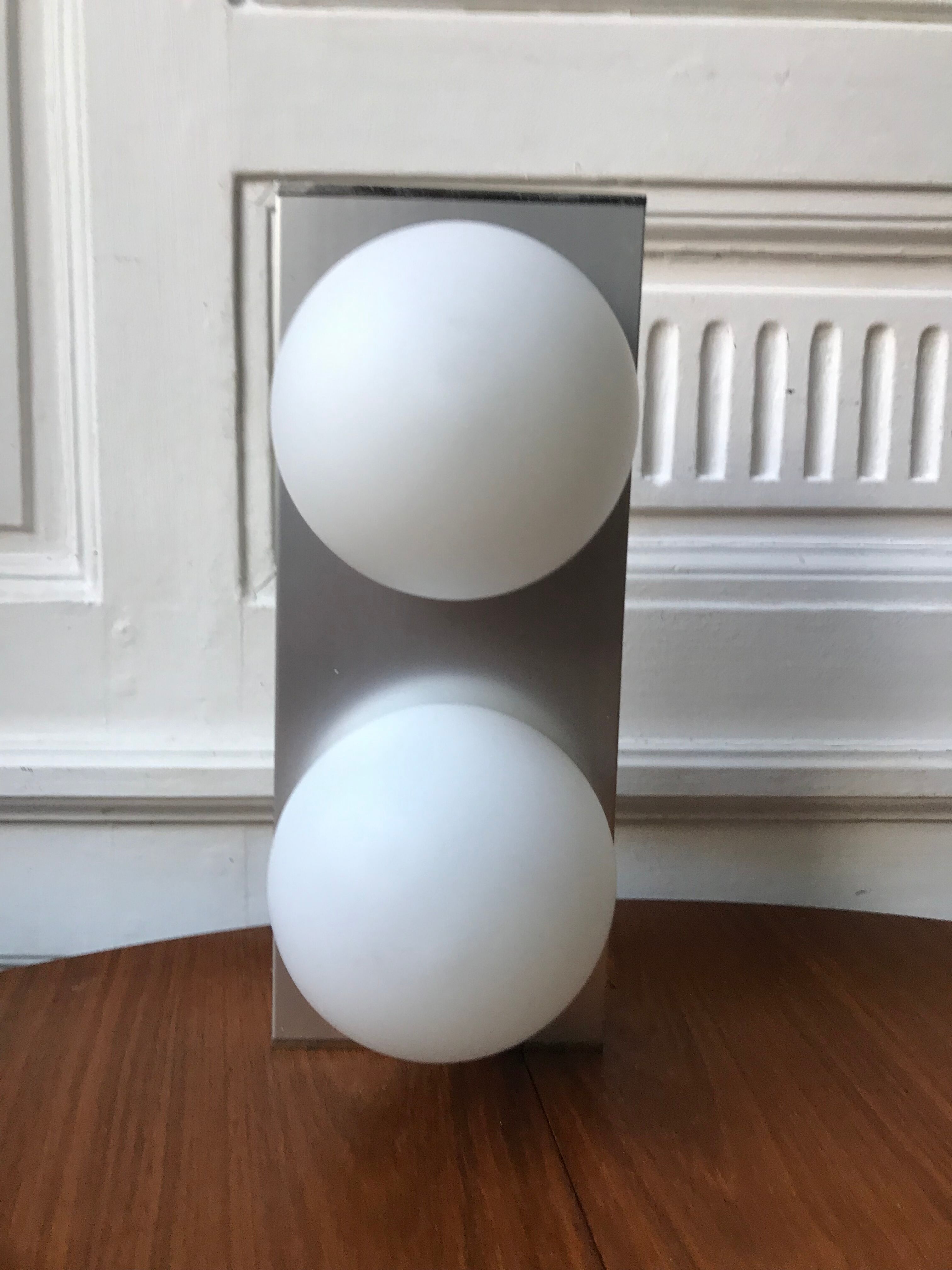 Vintage opaline wall lamp