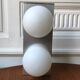 Vintage opaline wall lamp