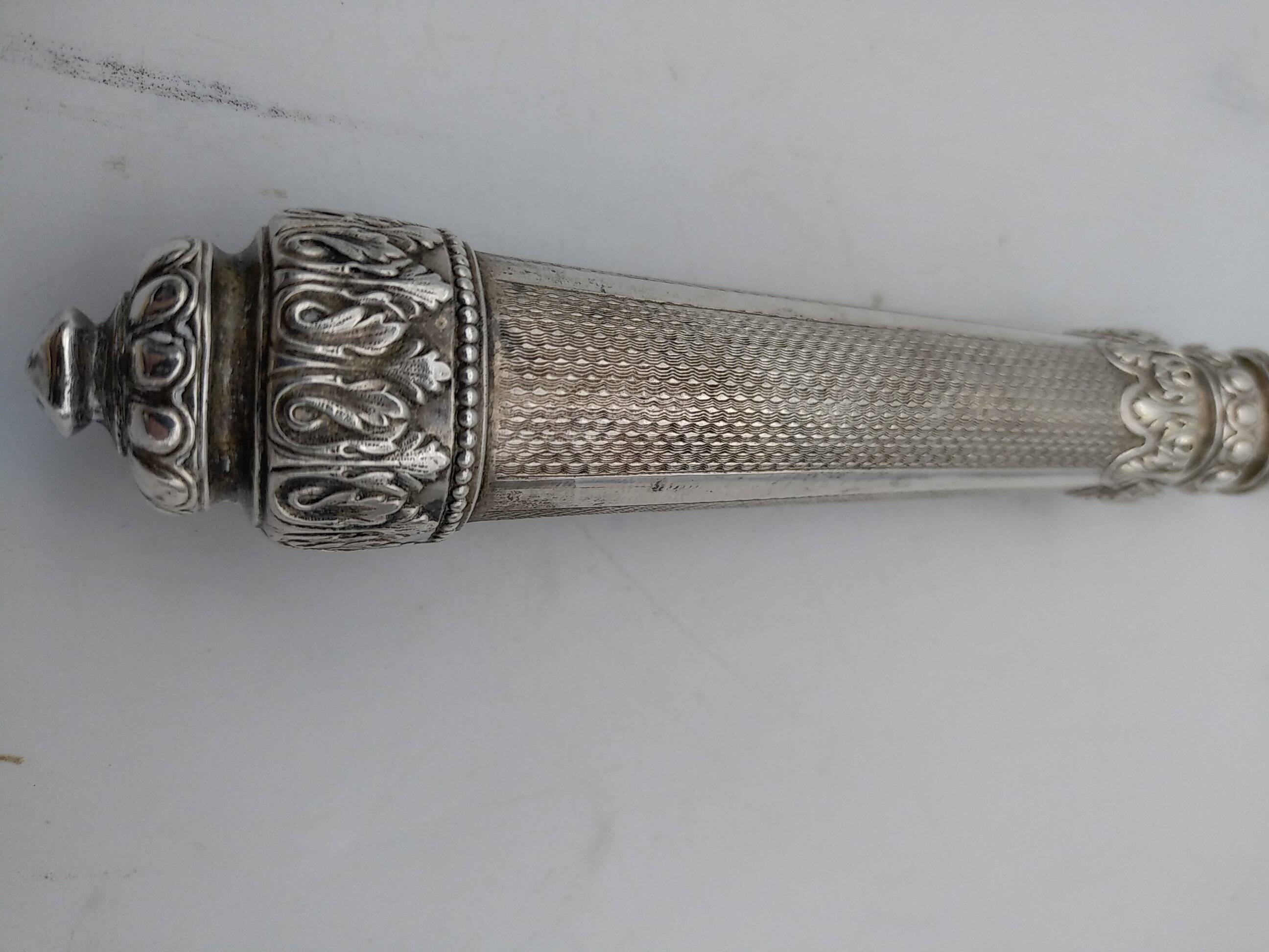 Silver and silver-filled pie server. 19th century.