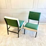Paire de Chauffeuse vintage