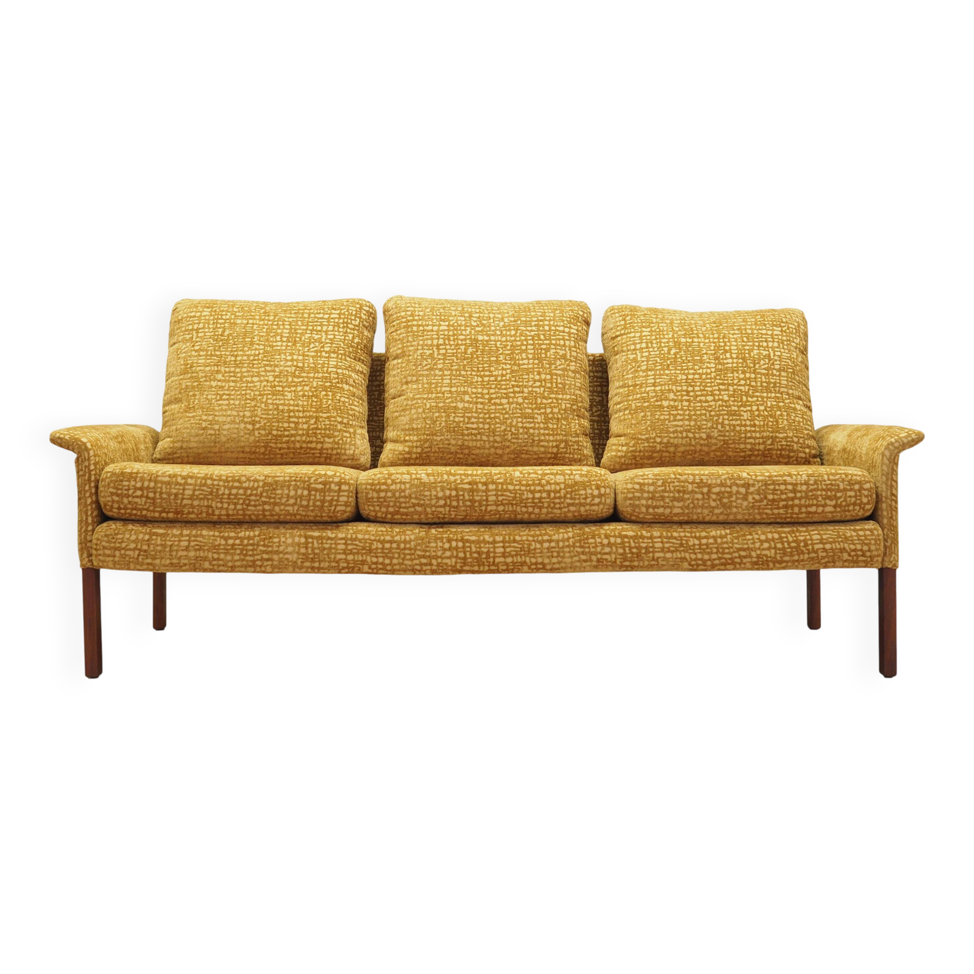 Mustard sofa, Danish design, 1960s, designer: Hans Olsen