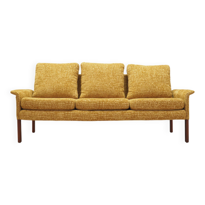 Canapé moutarde, design danois, années 1960, designer : Hans Olsen