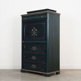 Pine laundry cabinet, Danish design, 1960s, production: Denmark