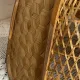Suspension made of rattan and wicker
