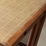 Bar cart in metal and oak by Jullian, designed in France 1960.