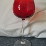 Ensemble verre à pied multicolore