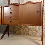 Self-supporting teak shelves ergo, vintage scandinavian 1960s