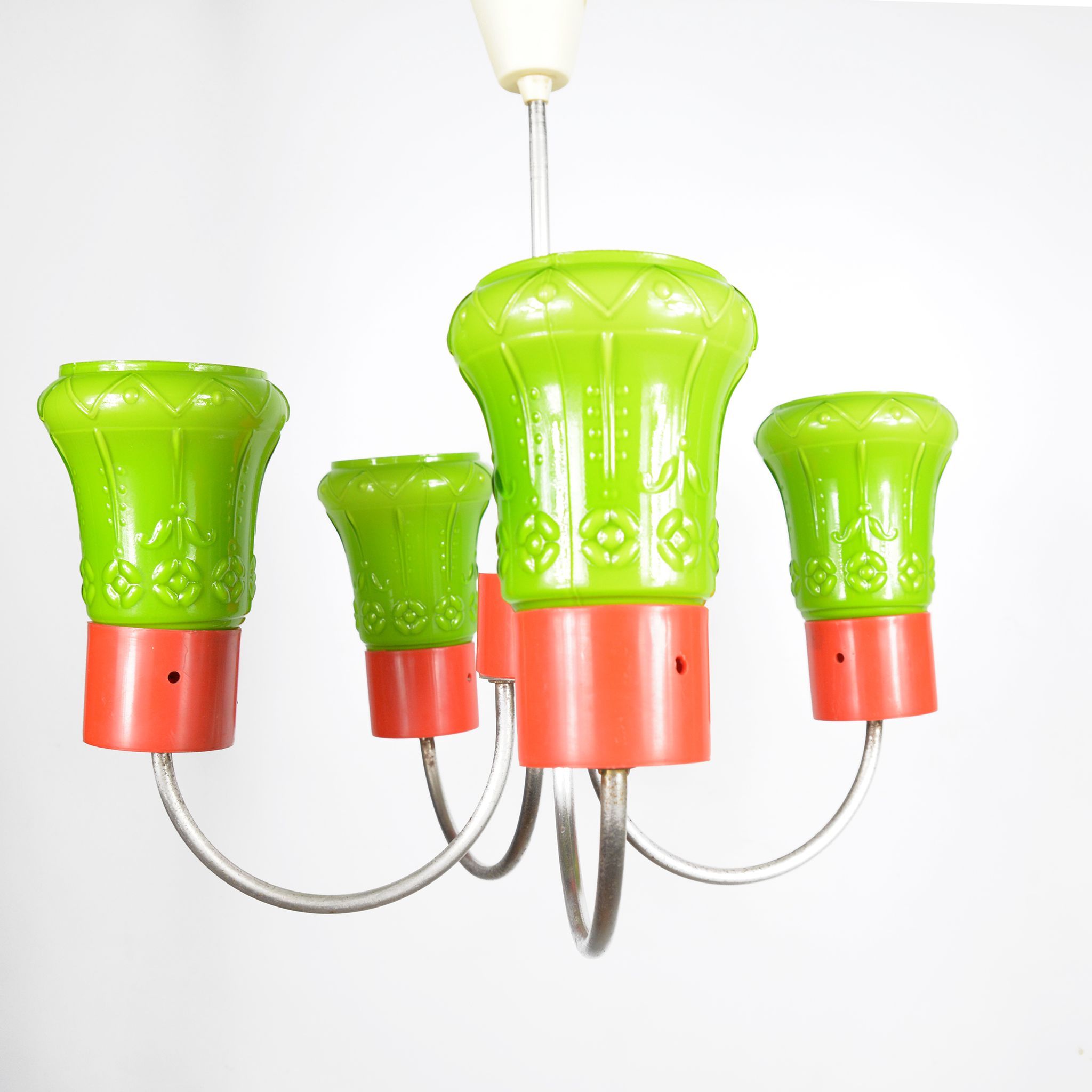 1970s postmodern pendant lamp zzm domgos zabrze, poland