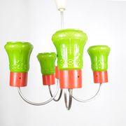 1970s postmodern pendant lamp zzm domgos zabrze, poland