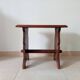 Vintage side table in solid oak, brutalist/rustic.