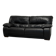 Black leather sofa — Italian postmodern design