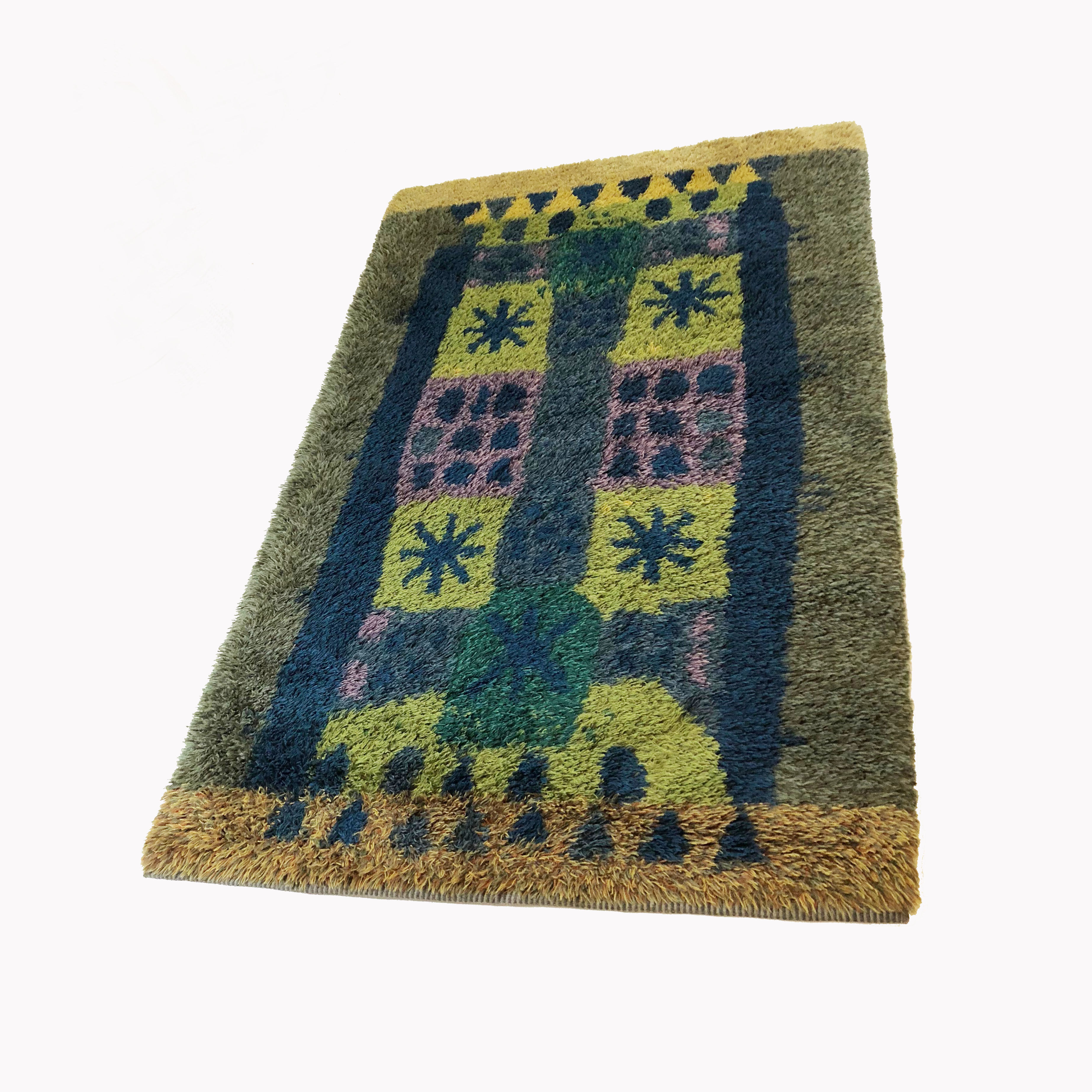 Tapis scandinave Arne Lindaas pour Sellgren AS Norvège 140x212cm