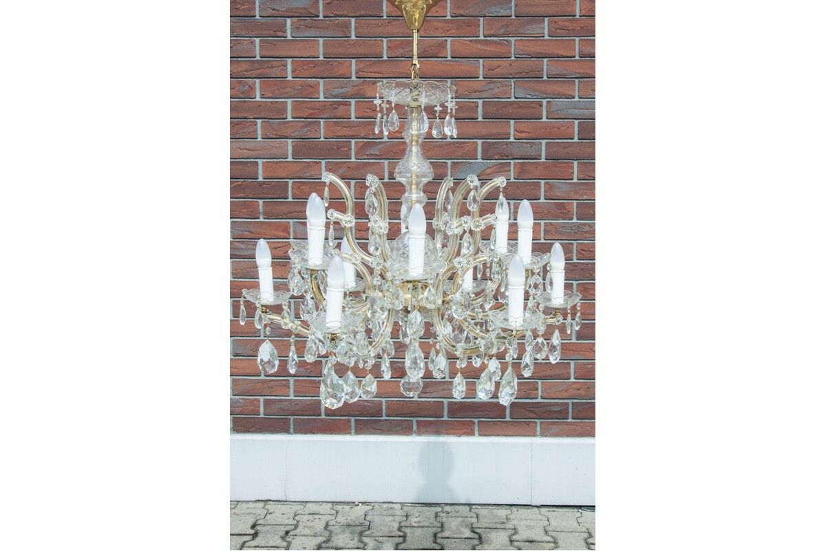 Lustre en cristal, France, première moitié du 20ème siècle