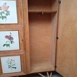 Armoire en rotin 1960