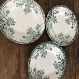 5 plates St Amand fruit pattern