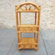 Rattan and bamboo bedside table