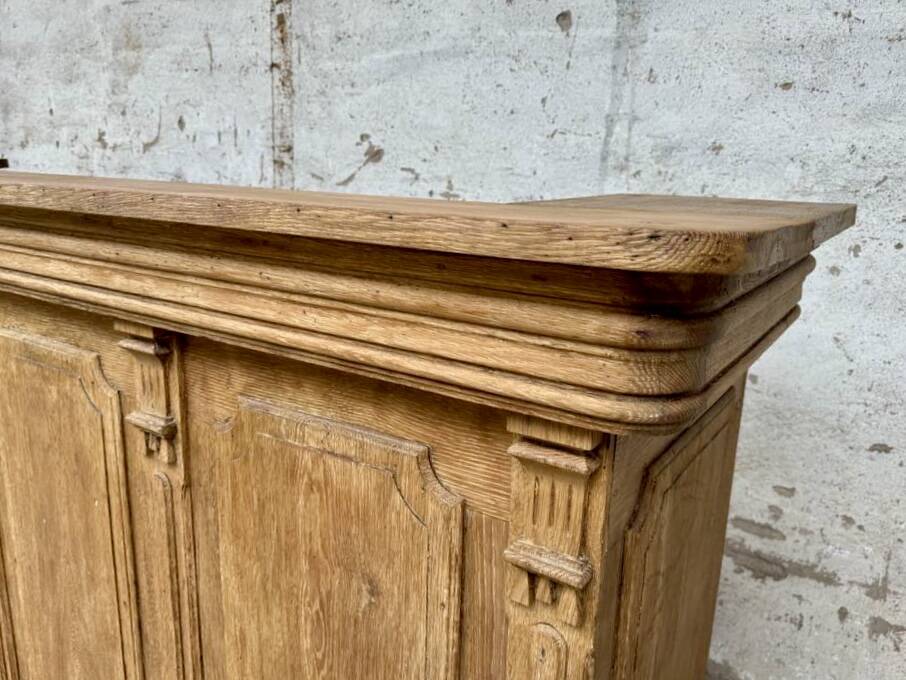 Old oak restaurant bar counter from the early 20th century